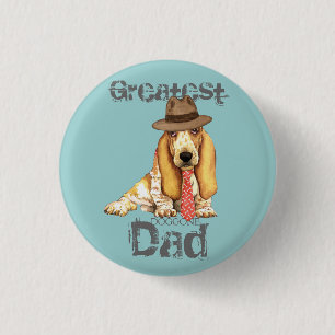 Basset Dad 3 Cm Round Badge