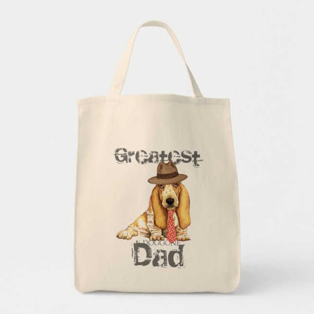 Basset Dad Tote Bag (Front)