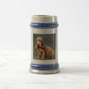 Basset Fauve de Bretagne - Dog Portrait Beer Stein
