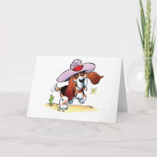 Basset Got Drool? Blank Notecard