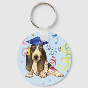 Basset Graduate Key Ring
