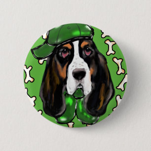 Basset Hound 6 Cm Round Badge