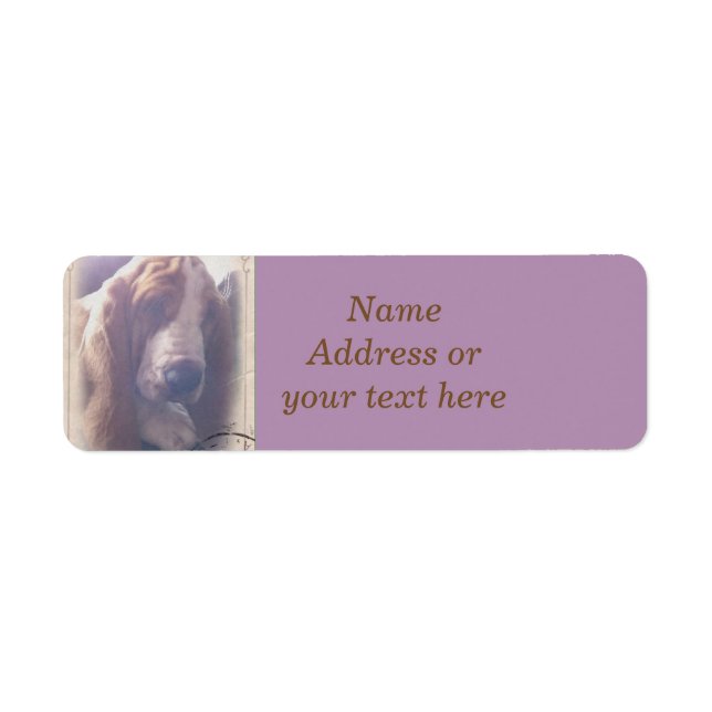 Basset Hound Address Label (Front)