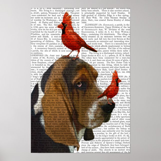 Basset Hound and Birds Poster (Front)