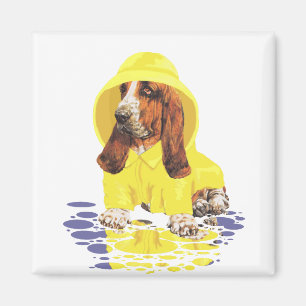 Basset Hound April Showers Magnet