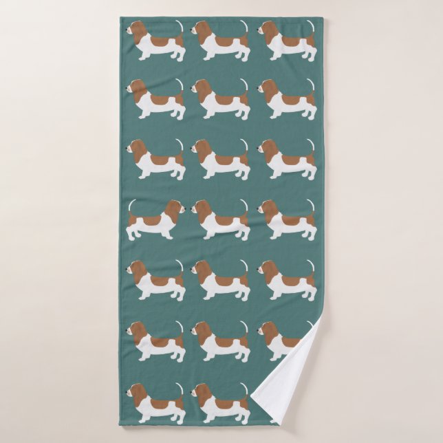 Basset Hound Bath Towel (Bath Towel)