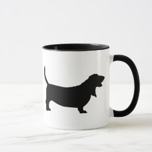 Basset Hound (black) Mug