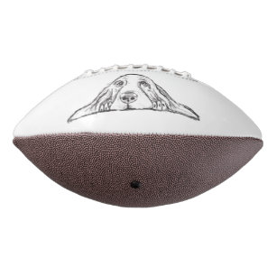 basset hound black white simple puppy dog eyes  football