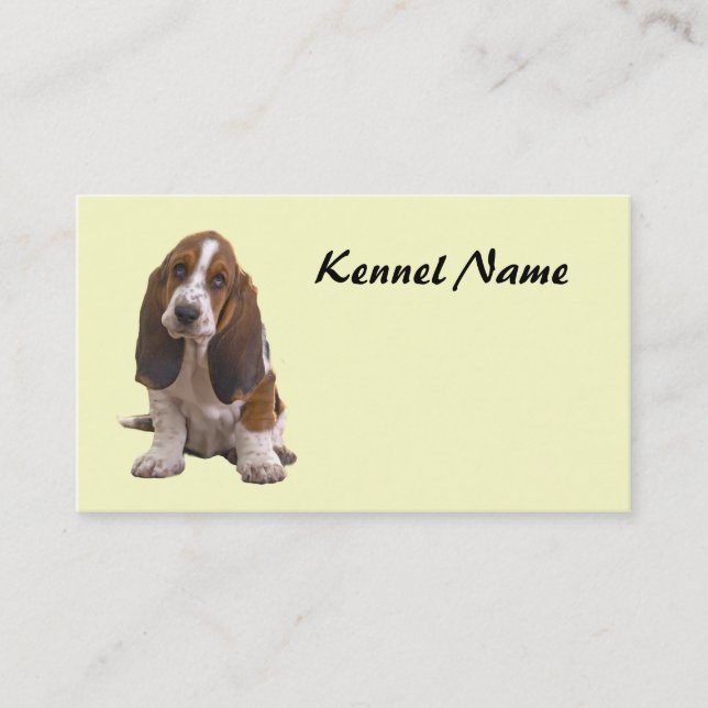 Basset Hound Breeder Business Card (Front)