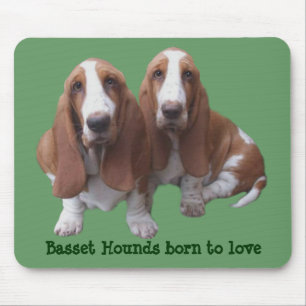Basset Hound Buddies Mousepad