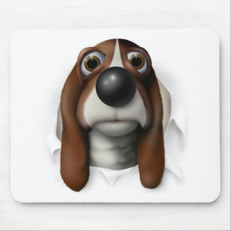 Basset Hound Busting Out Mouse Pad