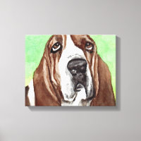 Basset Hound Canvas Art Prints