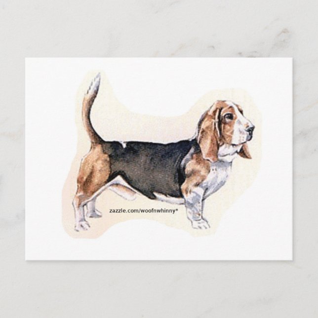 Basset Hound Card (Front)
