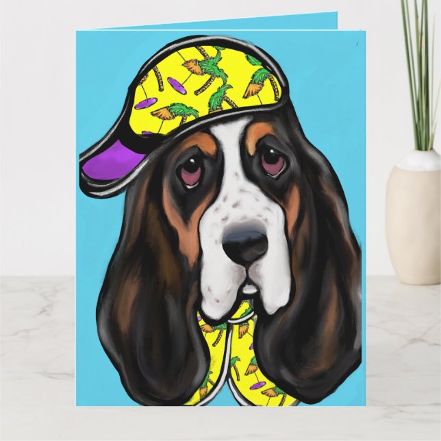 Basset Hound  Card (Front)