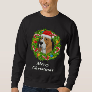 Basset Hound Christmas  For Dog  Men Women Kids Sweatshirt