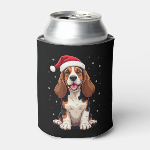 Basset Hound Christmas Tank Top Can Cooler