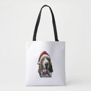 Basset Hound Christmas  Tote Bag