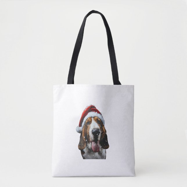 Basset Hound Christmas  Tote Bag (Front)