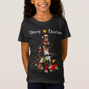 Basset Hound Christmas Tree Xmas Dog Lover T-Shirt