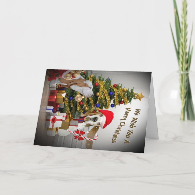 Basset Hound Christmas Wish Cards (Front)
