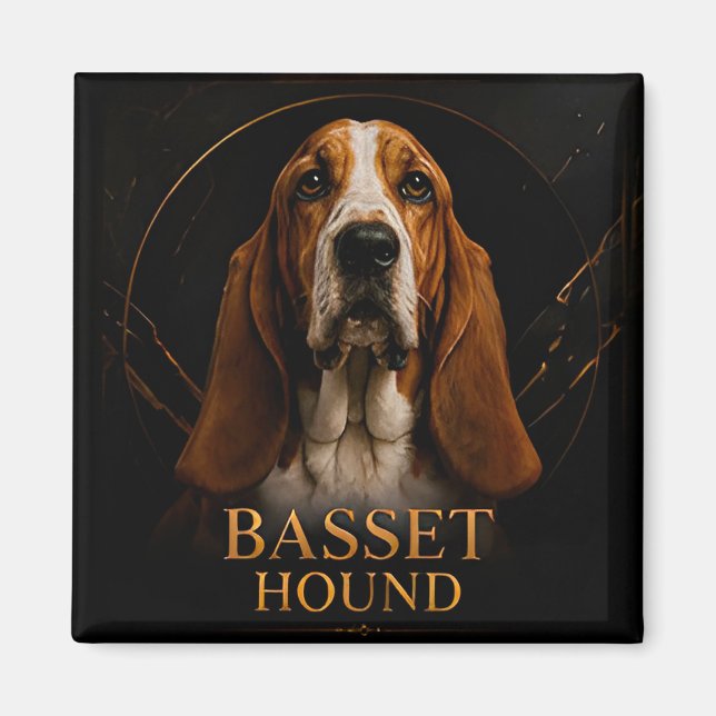 Basset Hound Classic Heritage Collection Magnet (Front)