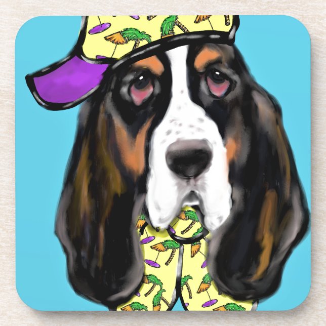 Basset Hound Coaster (Front)