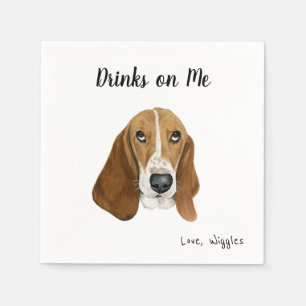 Basset Hound Cocktail Napkins