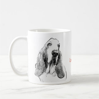 Basset hound coffee mug