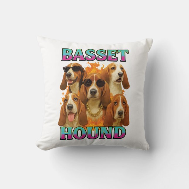 Basset Hound Copy Cushion (Front)