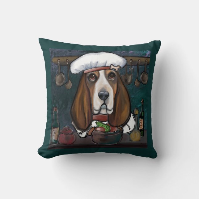 BASSET HOUND CUSHION (Front)