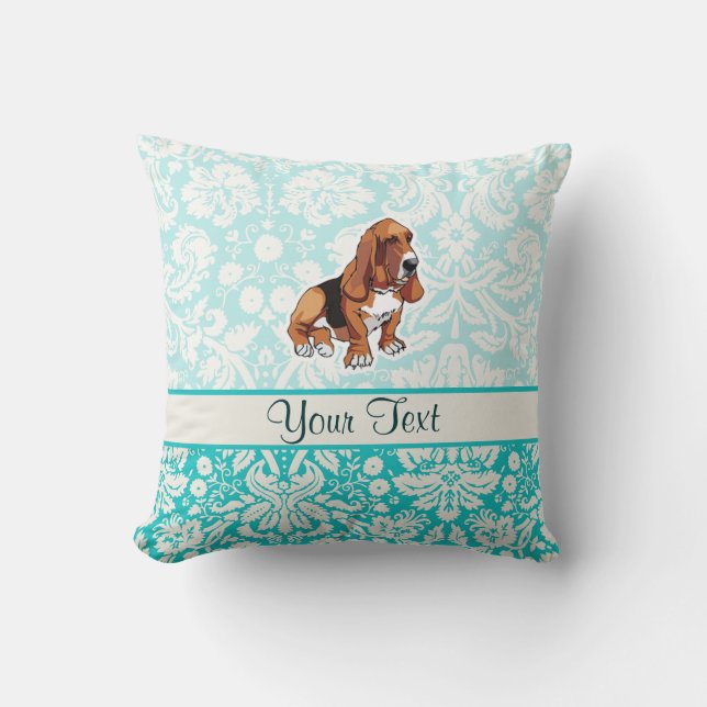 Basset Hound; Cute Cushion (Front)