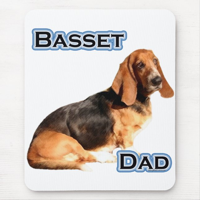 Basset Hound Dad 4 Mouse Pad (Front)