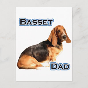 Basset Hound Dad 4 Postcard