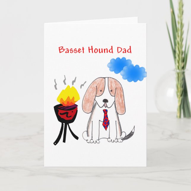 Basset Hound Dad Card (Front)