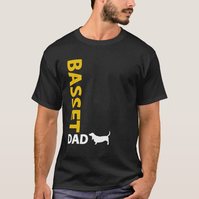Basset Hound Dad T-Shirt (Front)