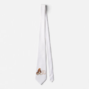 Basset Hound Dad Tie