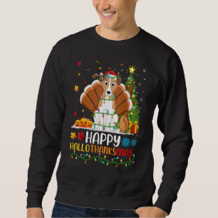 Basset Hound Dog Basset Hound Hellothanksmas Sweatshirt