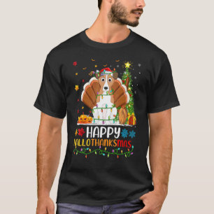 Basset Hound Dog Basset Hound Hellothanksmas T-Shirt