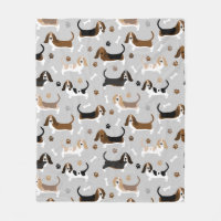 Basset Hound Dog Bones and Paws