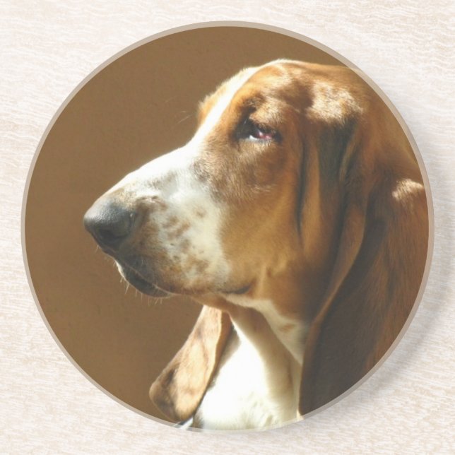 Basset Hound Dog Coasters (Front)