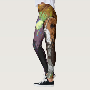 Basset Hound Dog Leggings