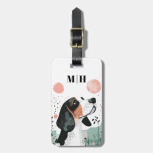 Basset Hound Dog Luggage Tags