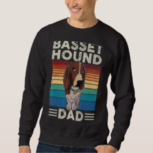 Basset Hound Dog Mum Walk Dog Sayings Breeder 8 Sweatshirt
