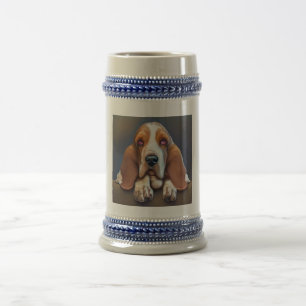 Basset Hound - Dog Portrait Beer Stein
