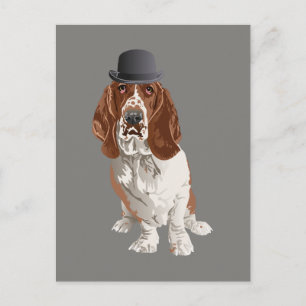 Basset Hound Dog Postcard