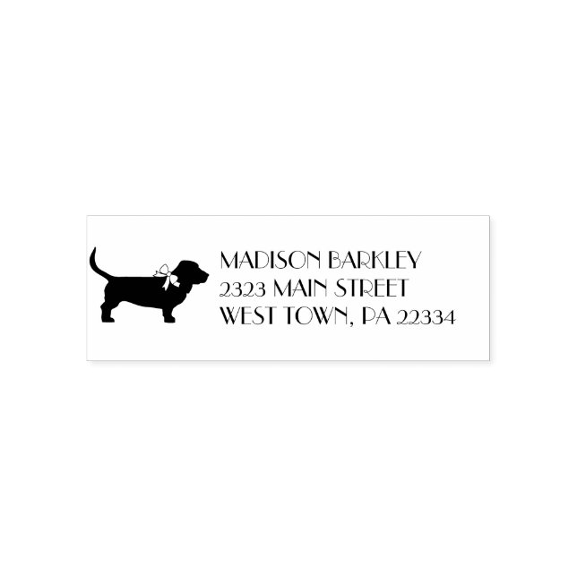 Basset Hound Dog Puppy Self-inking Stamp (Design)