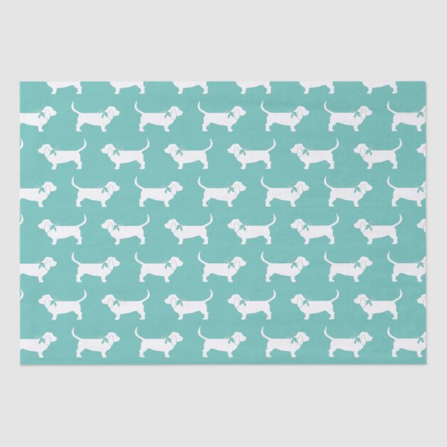 Basset Hound Dog Puppy Tissue Paper (Front)
