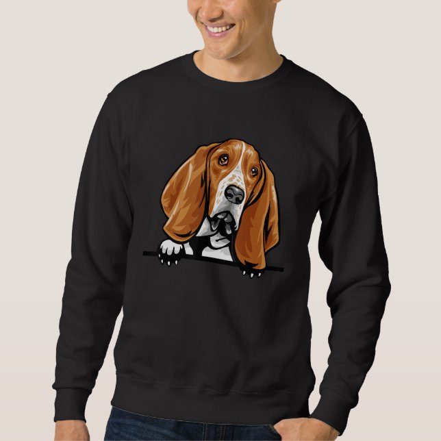Basset Hound Dog Sweatshirt (Front)