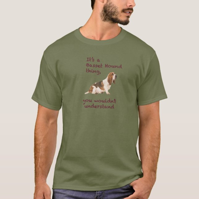 Basset Hound Dog Thing T-Shirt (Front)