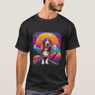 Basset Hound Dog Vintage Style T-Shirt